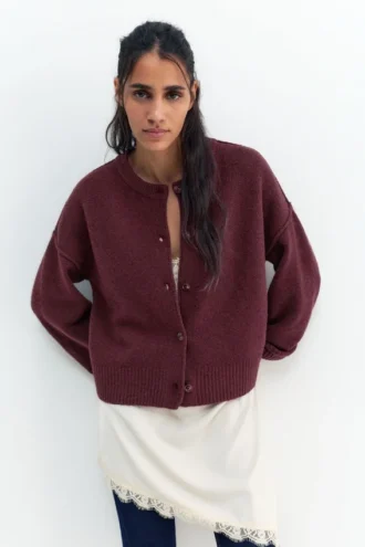 Cardigan in morbida maglia