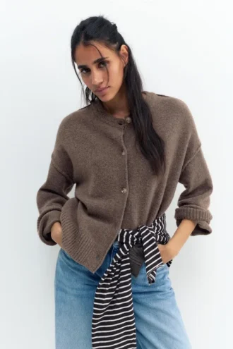 Cardigan in morbida maglia