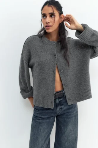 Cardigan in morbida maglia