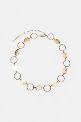 Cintura con cerchio metallico