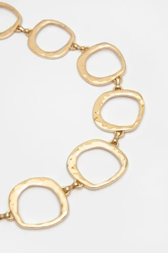 Cintura con cerchio metallico
