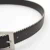 Cintura in ecopelle con bordi metallici
