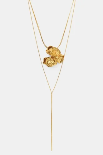 Collana Lariat a fiore