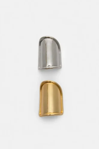 Confezione da 2 fermagli per capelli metallici