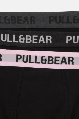 Confezione da 3 boxer con fascia in vita rosa