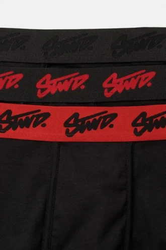 Confezione da 3 boxer neri con logo STWD
