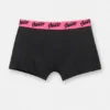 Confezione da 3 boxer neri con logo STWD rosa Confezione da 3 boxer neri con logo STWD rosa