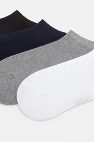 Confezione da 4 paia di calzini corti basic in stile pantaloncini