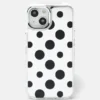 Custodia per iPhone a pois a specchio