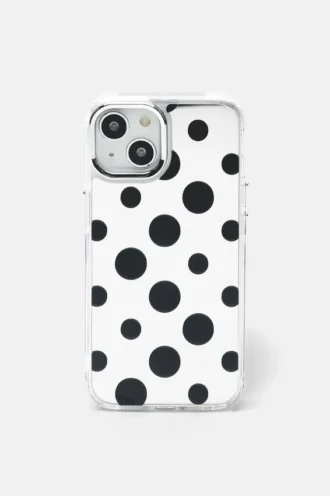Custodia per iPhone a pois a specchio