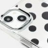 Custodia per iPhone a pois a specchio
