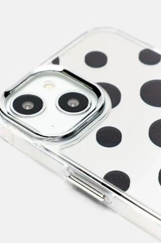 Custodia per iPhone a pois a specchio