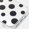Custodia per iPhone a pois a specchio