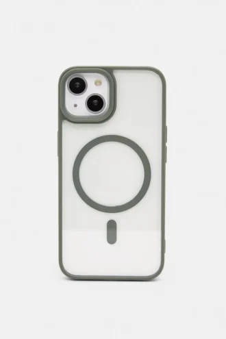 Custodia trasparente verde per iPhone