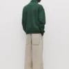 Felpa basic con zip a un quarto Felpa basic con zip a un quarto