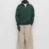 Felpa basic con zip a un quarto Felpa basic con zip a un quarto