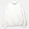 Felpa basic con zip a un quarto Felpa basic con zip a un quarto
