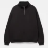 Felpa basic con zip a un quarto Felpa basic con zip a un quarto