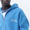 Felpa blu con cappuccio e zip Felpa blu con cappuccio e zip