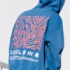 Felpa blu con cappuccio e zip Felpa blu con cappuccio e zip