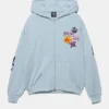Felpa con cappuccio con toppe e zip Felpa con cappuccio con toppe e zip