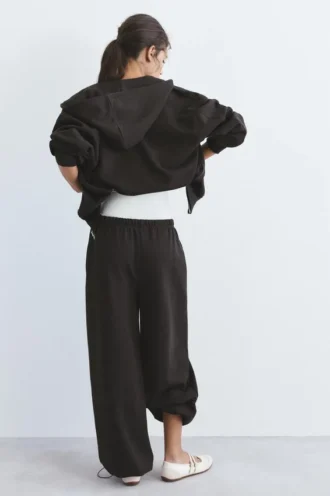Felpa con cappuccio e zip