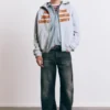 Felpa con cappuccio e zip con scritta Felpa con cappuccio e zip con scritta