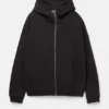 Felpa con cappuccio e zip, dal taglio ampio Felpa con cappuccio e zip, dal taglio ampio