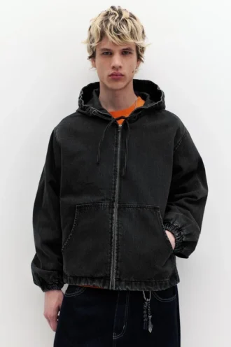 Felpa con cappuccio e zip STWD