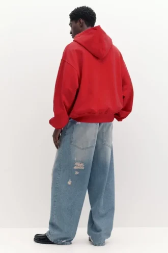Felpa con cappuccio e zip STWD
