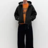 Felpa con cappuccio e zip STWD