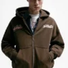 Felpa con cappuccio e zip STWD Madrid Felpa con cappuccio e zip STWD Madrid