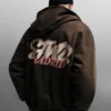 Felpa con cappuccio e zip STWD Madrid Felpa con cappuccio e zip STWD Madrid