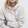Felpa con cappuccio, stampa grafica e zip Felpa con cappuccio, stampa grafica e zip