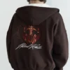 Felpa con cappuccio, stampa grafica e zip Felpa con cappuccio, stampa grafica e zip