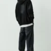 Felpa con cappuccio STWD 91 nera Felpa con cappuccio STWD 91 nera