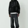 Felpa con cappuccio STWD 91 nera Felpa con cappuccio STWD 91 nera