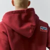 Felpa con cappuccio, zip e toppe Felpa con cappuccio, zip e toppe