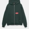 Felpa con cappuccio, zip e toppe Felpa con cappuccio, zip e toppe