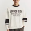 Felpa con grafica London City Felpa con grafica London City
