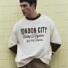 Felpa con grafica London City Felpa con grafica London City