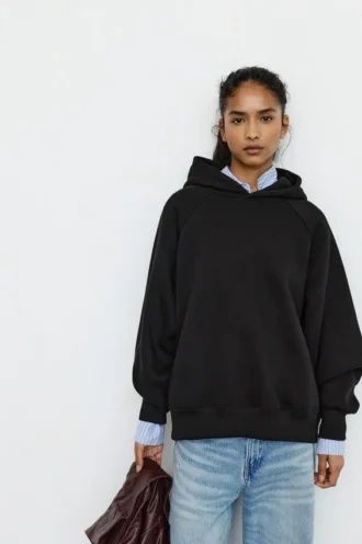 Felpa oversize con cappuccio