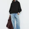 Felpa oversize con cappuccio Felpa oversize con cappuccio