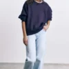 Felpa oversize in pile Felpa oversize in pile