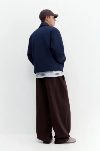 Giacca bomber imbottita con collo di camicia