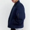 Giacca bomber imbottita con collo di camicia Giacca bomber imbottita con collo di camicia