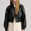 Giacca bomber in ecopelle