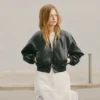 Giacca bomber in ecopelle