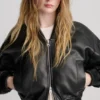 Giacca bomber in ecopelle