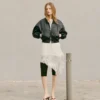 Giacca bomber in ecopelle